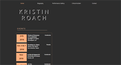 Desktop Screenshot of kristinroach.com